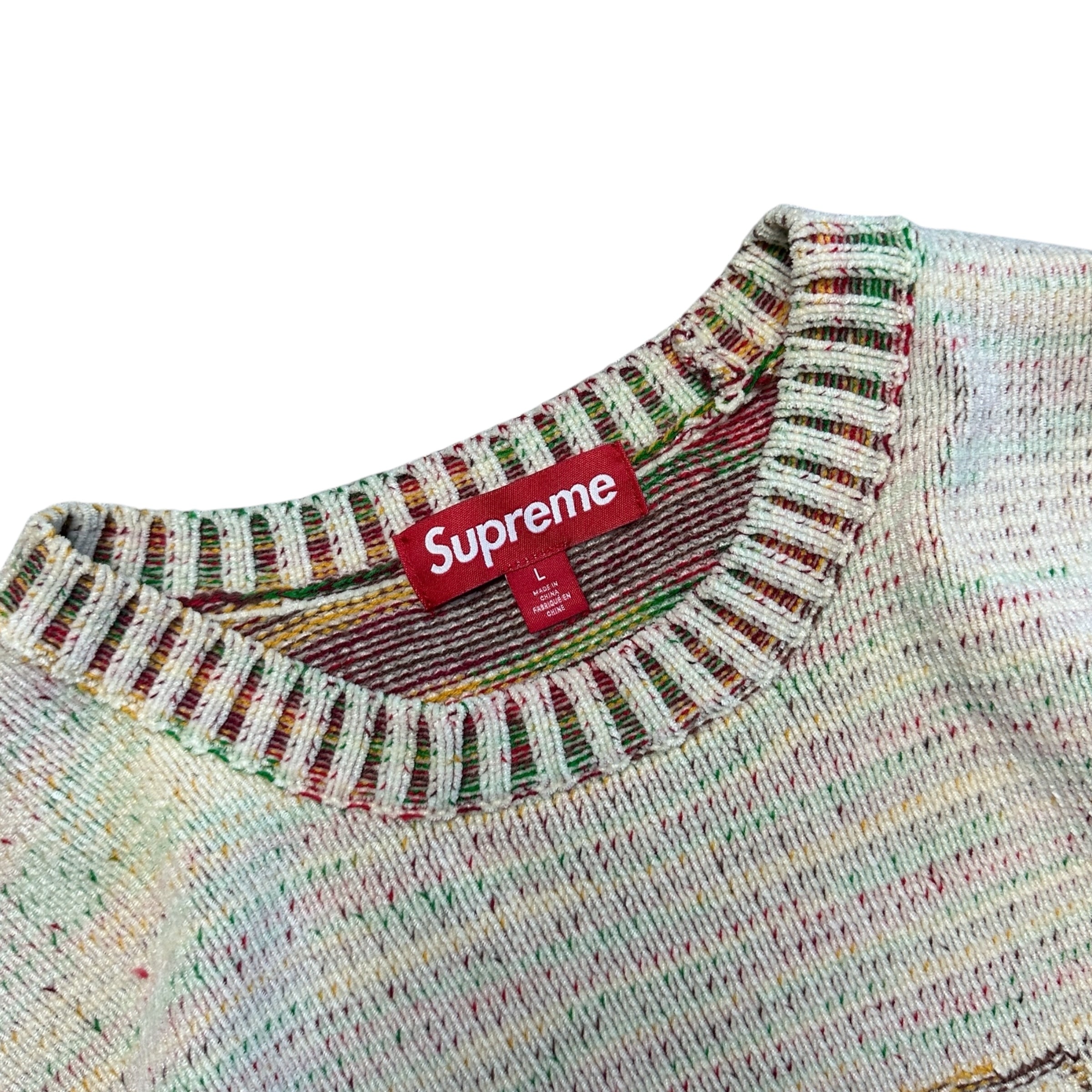 Supreme Contrast Arc Sweater SS24 (Size Large)