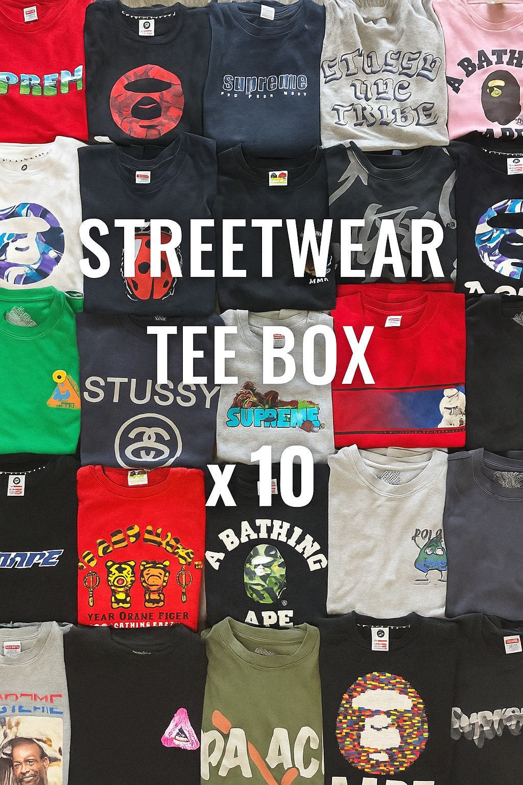 STREETWEAR TEE BOX X10